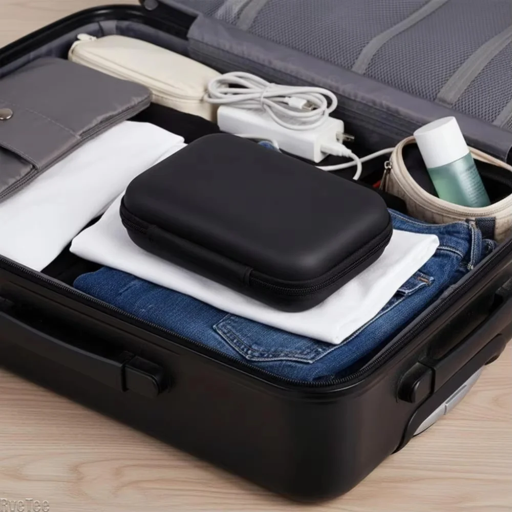 Multifunctional Storage Bag Shockproof Earphone Data Storage Bag EVA Protective Box Multimeter Carrying Zipper Tool Bag