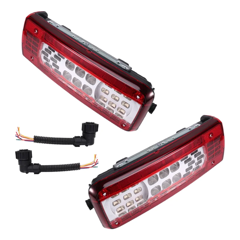 

ABQB-1Pair 24V Led Truck Tail Lamp With Plugs For Volvo FMX 500 For Renault Light 82483074 82483073