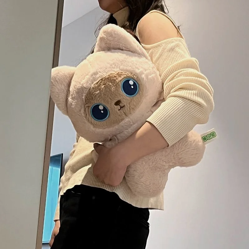 40cm Siamese Cat Plush Fluffy Cat Soft Stuffed Doll Cartoon Toys Kawaii Plush Kids Girl Pillow Birthday Gifts