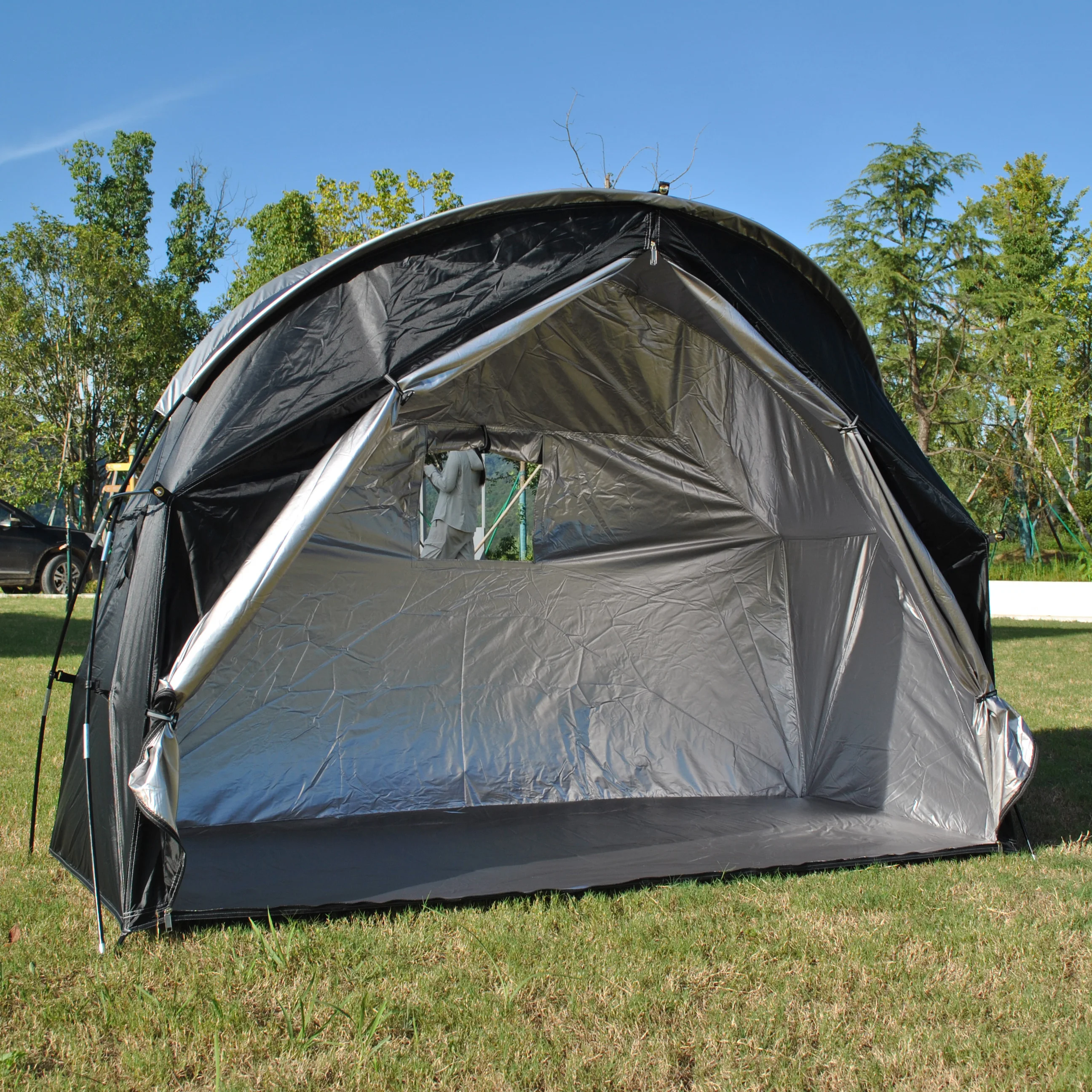 Durable Camping Tent, Outdoor Tent not include Bed, 1 Person Tent, Cot Tents with Silver Coating, Waterproof PU4000