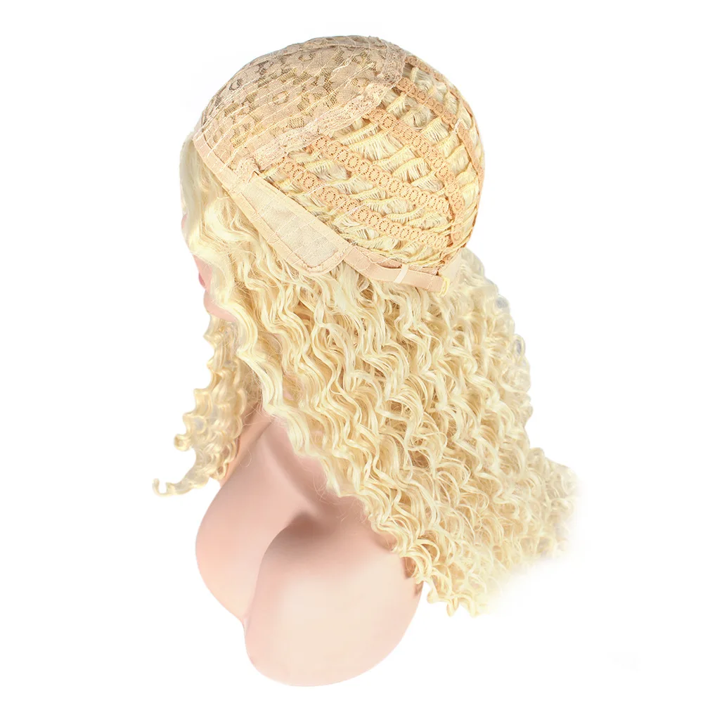 European and American wig, African small roll wig, women's fluffy explosive head mechanism, synthetic full head cover