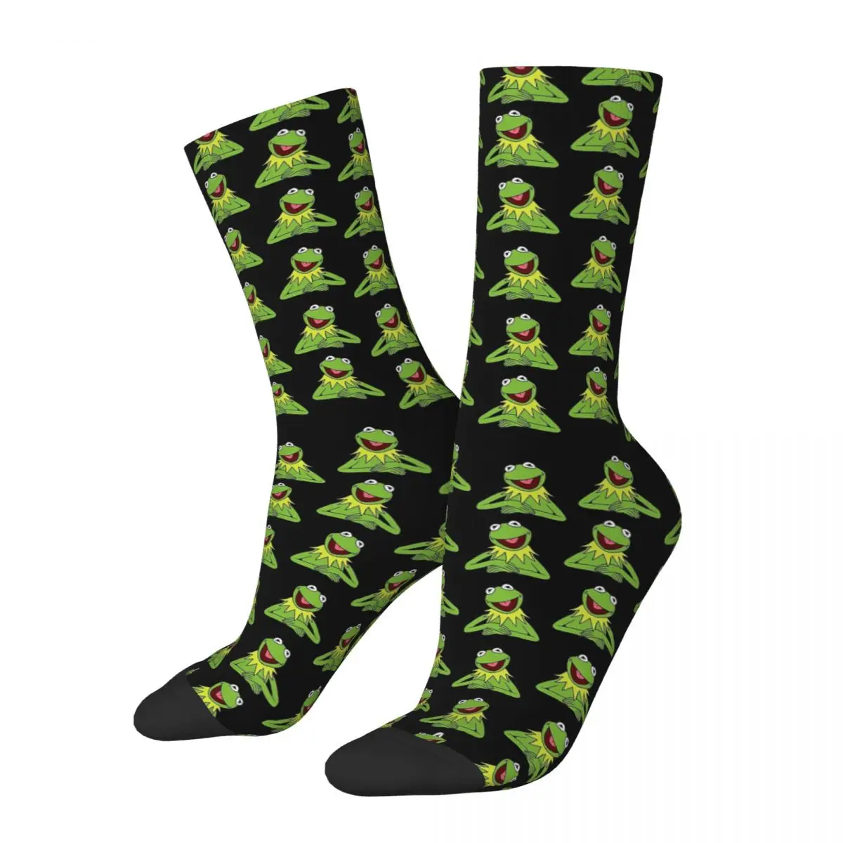 Kermit The Frog Pattern Socks Sweat Absorbing Stockings All Season Long Socks Accessories for Man Woman Birthday Present