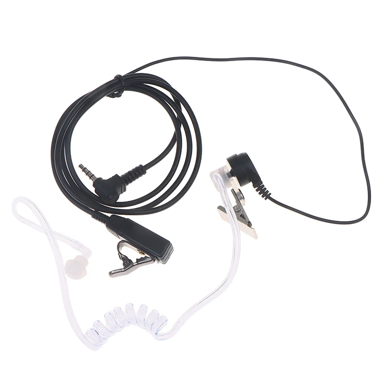 3.5mm Earpiece 1Pin Radio Air Covert Acoustic Tube Earpieces Headset With PTT Mic