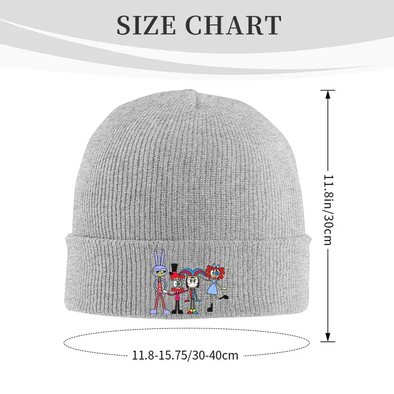 Amazing Digital Circus Merch Warm Slouchy Beanie For Unisex Knitted Caps  Bonnet Knit Hat