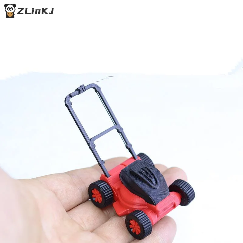 ▶1Pc 1:12 1:18 Dollhouse Lawn Mower Model Simulation Children's Garden Mower Toy Repair Tool Miniature Furniture Accessories view 3