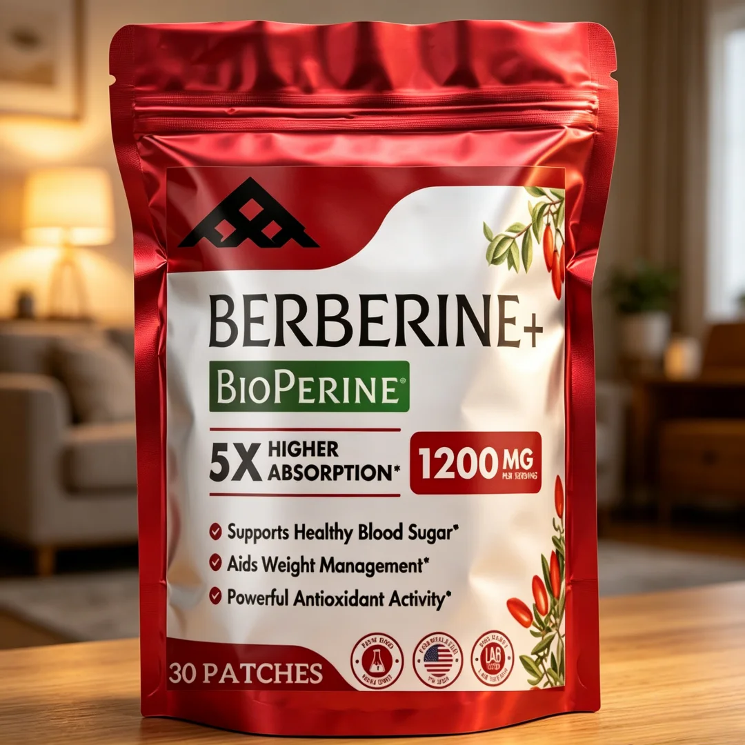 Patchs transdermiques à la berbérine avec cannelle de Ceylan, absorption 5 fois supérieure, soutien au curcuma pour le système immunitaire, 30 patchs