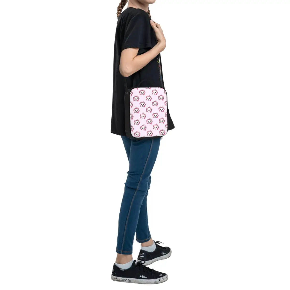 Marie Cat-fiambrera térmica personalizada para mujeres y niños, bolsas de almuerzo con aislamiento de Los Aristogatos para acampar, viajes, Kawaii Kitten