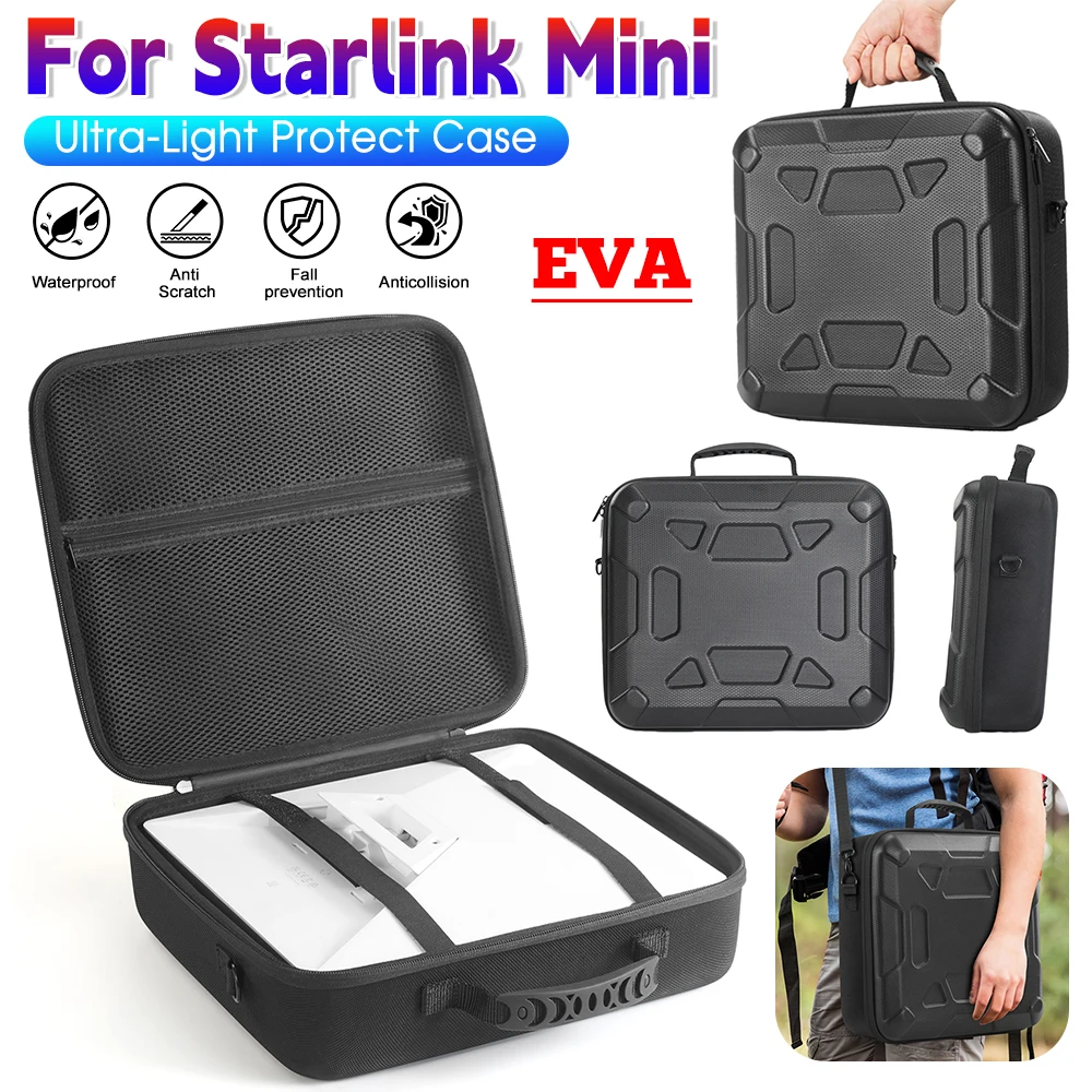 

For Starlink Mini Shockproof Shoulder Bag Wear Resist Anti-Scratch Storage Box Portable Travel Carry Bag StarL Mini Accessories