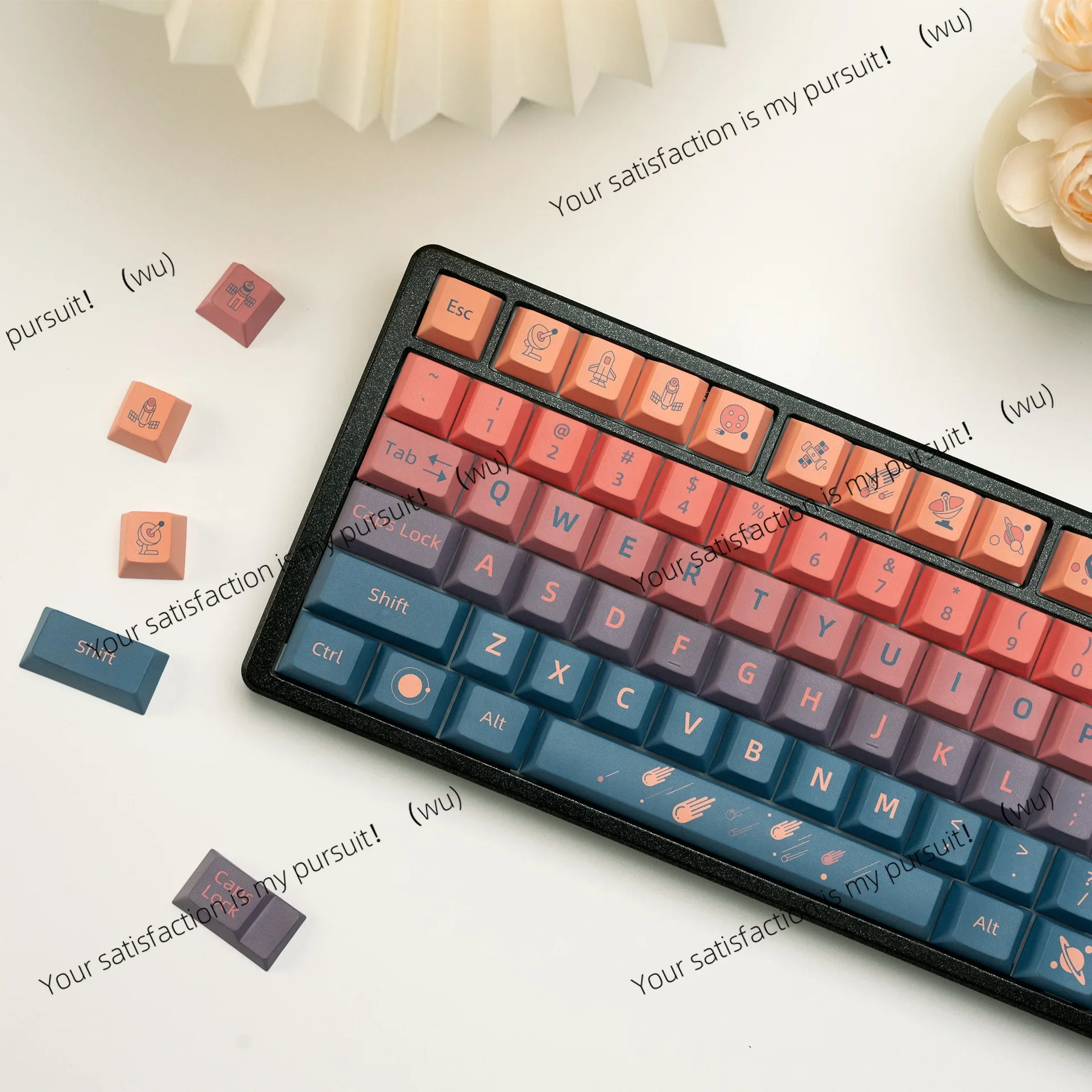 Five-sided sublimation, height PBT keycap 134 keys