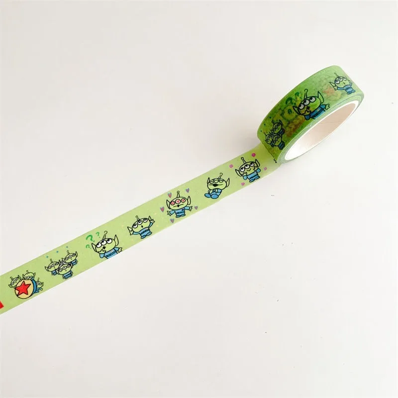 Stiker gulung kreatif animasi kartun tiga mata, Stiker buku pegangan nilai tinggi, animasi kartun, tiga mata, mainan baru