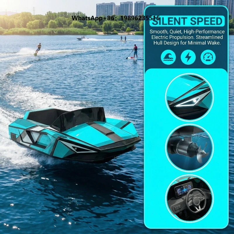 Electric Water Jet Boat Fashionable Jet Ski Electric Go-Kart Wave Surfing E-Boat for Water Sport