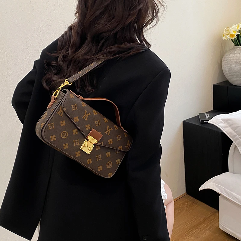 

Известная дизайнерская кожаная сумка через плечо для женщин, классический вариант через плечо, универсальная для офиса или выходного дня