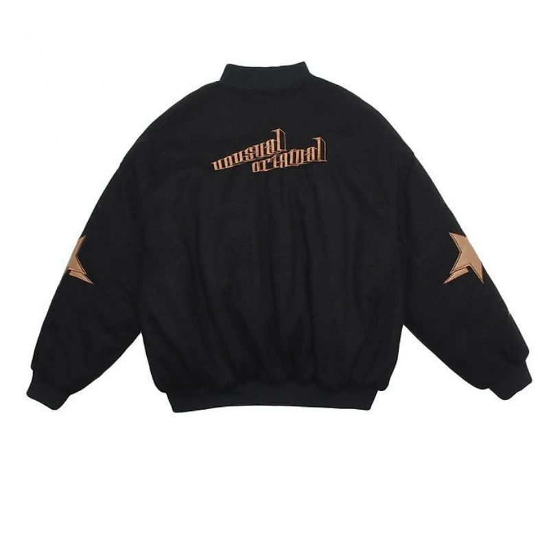 2022 American vintage street casual versatile jacket Y2K autumn and winter new letters embroidered label Baseball wear jacket