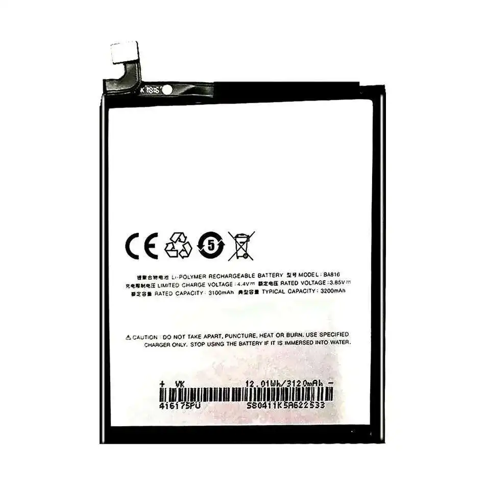 

3200mAh BA816 Long-Lasting For Meizu M8 Lite V8 M816H M816Q Mobile Phone Battery