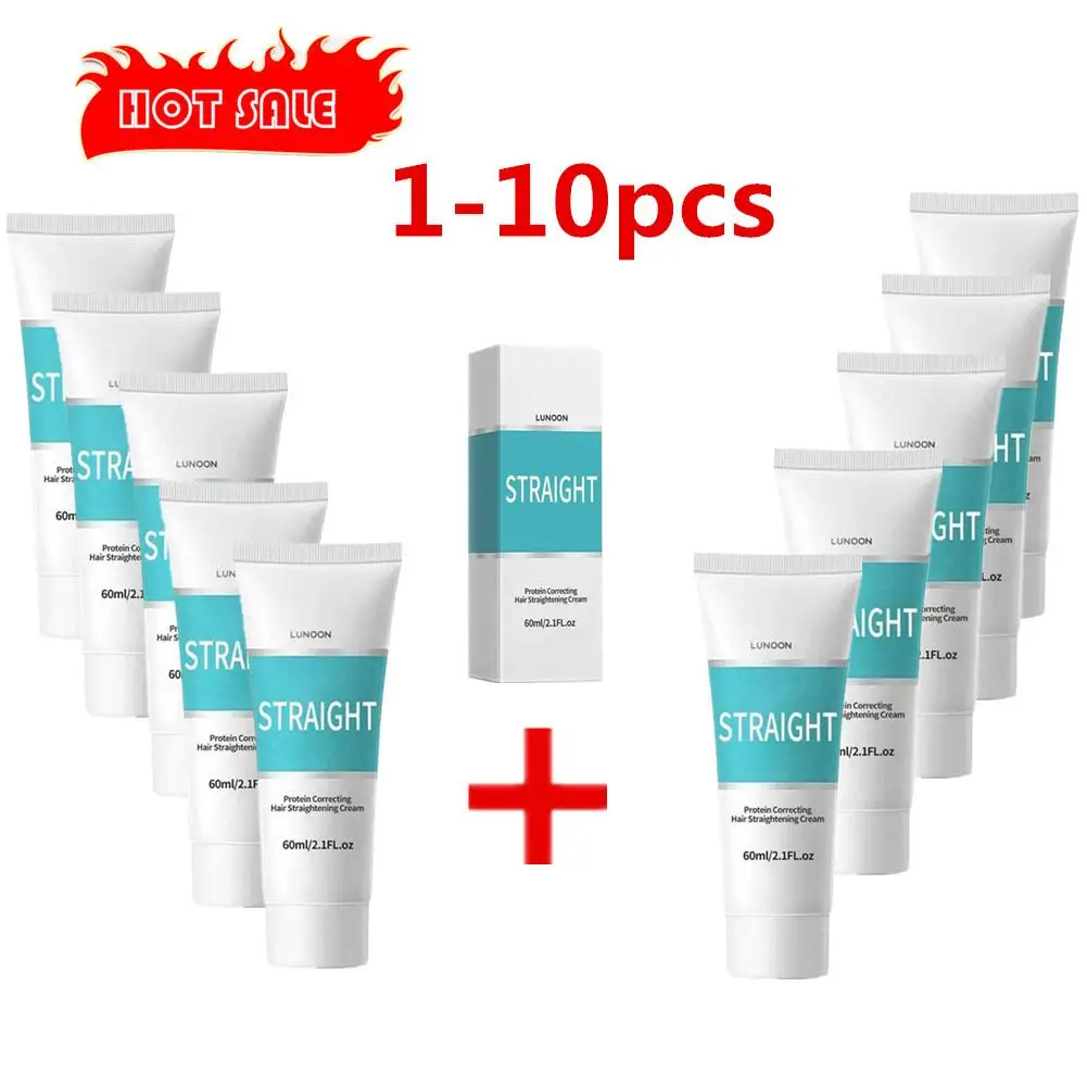 1-10x crema lisciante per capelli alla cheratina trattamento professionale danneggiato crema per la correzione delle proteine per la cura dei capelli ricci levigante più rapida