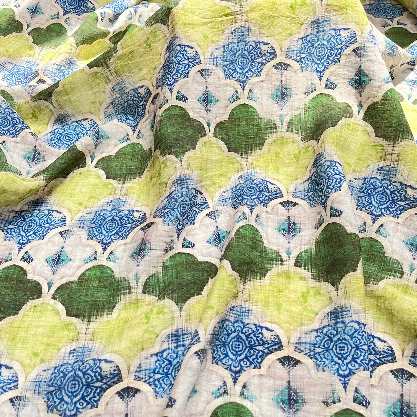 

Digital Printing Chinese Style Brocade Fabric for Dresses Skirt DIY Handmade Sewing Cloth