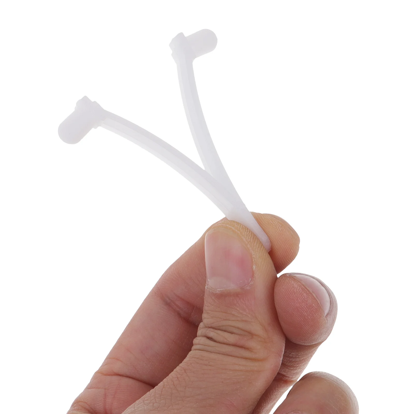 

8pcs Pool Cleaning Accessories White V Clips for Skimmer Nets Leaf Rakes Brush Handles Plastic Pool Tools Sturdy ABS Long
