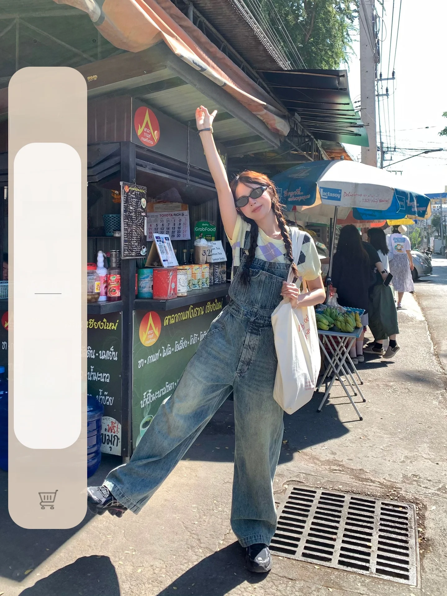 

WHYSTUDIO Vintage Washed Denim Overalls Women's Early Spring New Loose Floor-Length Pants High Waist Cotton Jeans