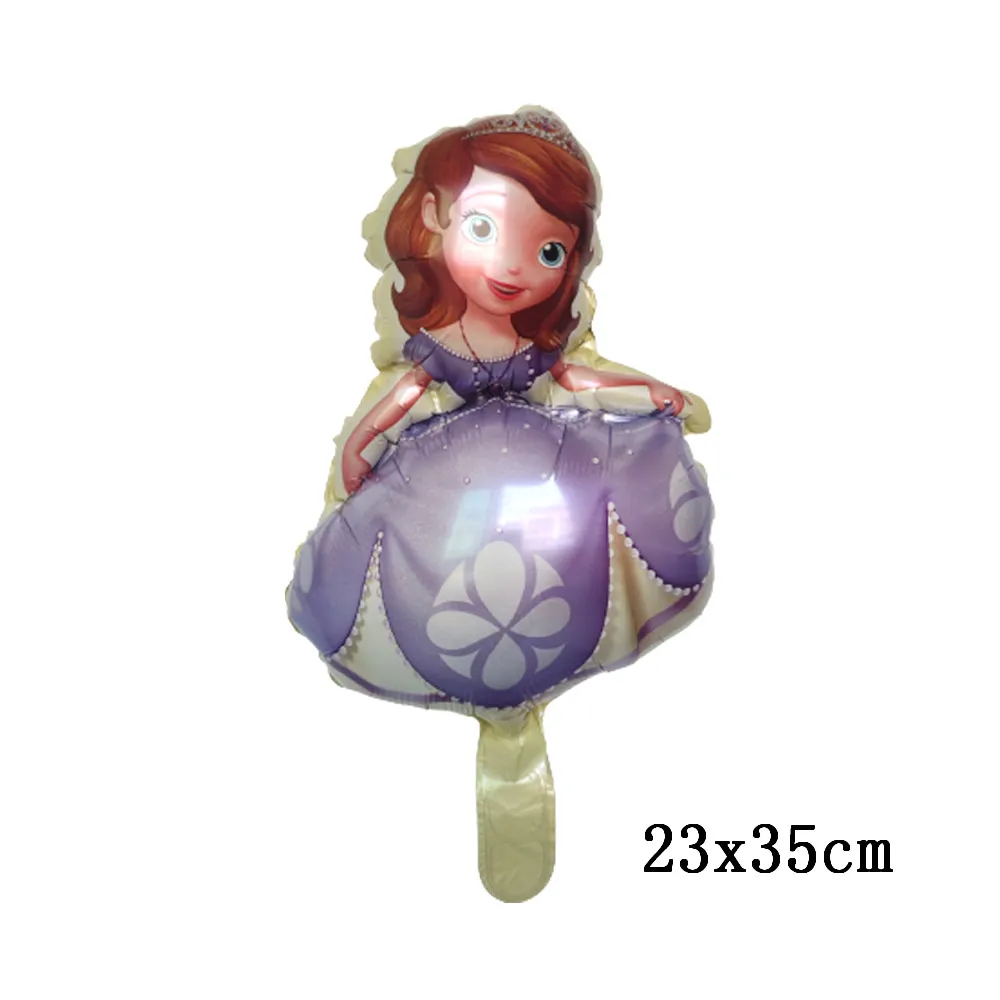 10pcs Mini Disney Elsa Sophia Mermaid Anna Sleeping Beauty Princess Foil Balloons Birthday Party Decoration Kids Toys Air Globos