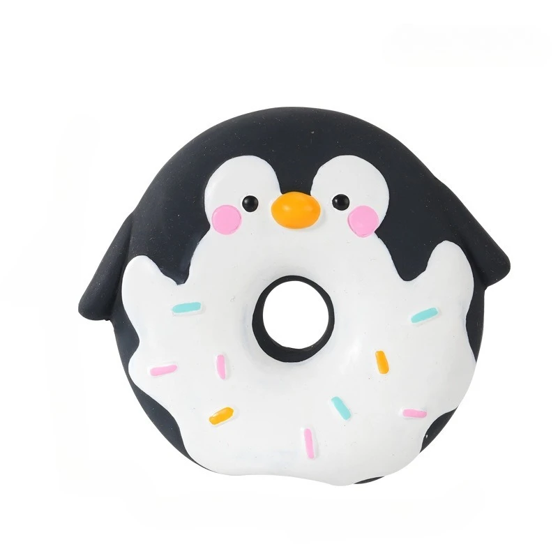 Juguete de goma pollo con sonido para perros y gatos - imagen 4