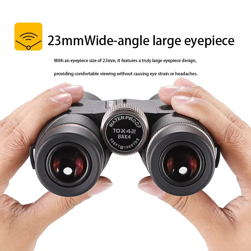 

Новинка! Бинокль 10X42 с высококачественной призмой BAK4 и объективом 42 мм для наблюдения за птицами, походов и кемпинга.