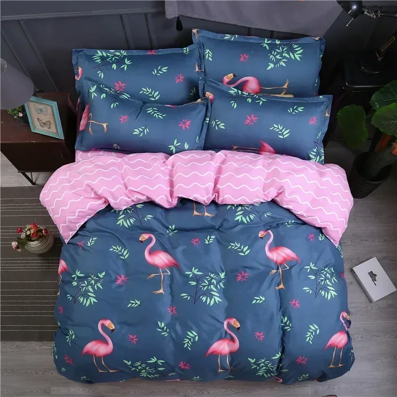 Simple Four-piece Set Can Not Afford the Ball, Does Not Shrink, Quilt Cover, Bed Linen, Three-piece Set