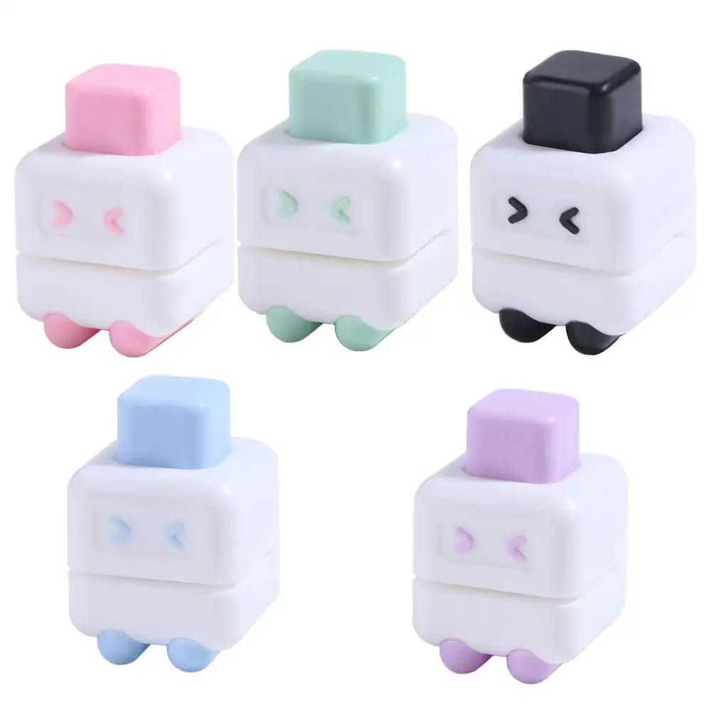 3pcs Cute Squint Hole Puncher Loose Leaf Bind Single Hole Paper Puncher Cartoon Precise Round Hole Puncher Punch