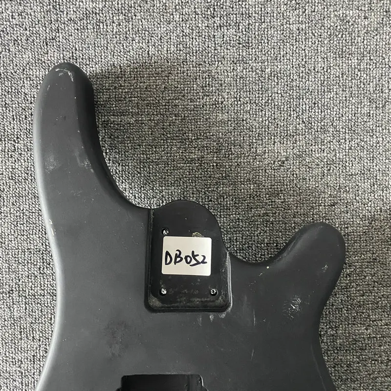 DB052 Unfinished Electric Bass Body Matte Black in Solid Wood PJB Pickups Right Hand DIY Guitar Parts with Damages Special Sales