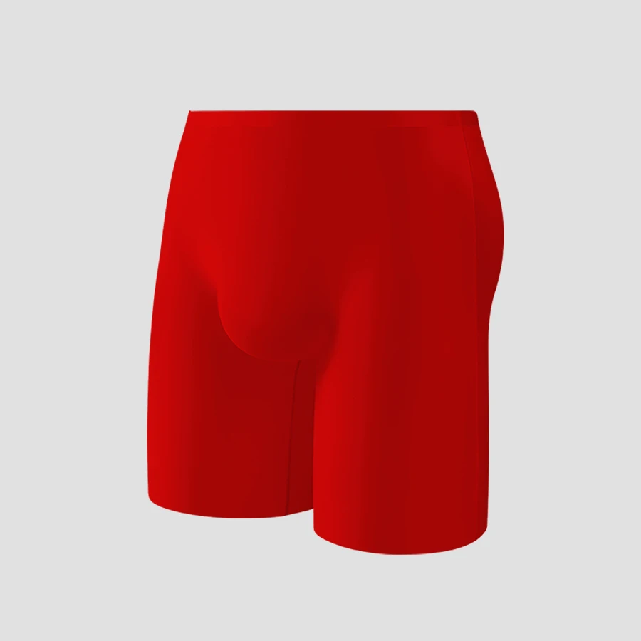 Men's ice silk underwear sports men's summer thin boxers lengthened anti-wear leg trackless running quick dry boxers image 2