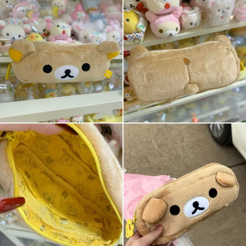 New Rilakkuma Korilakkuma Multi Case Cute Makeup Organizer Storage Bag Cartoon Bear Cosmetic Bags Vanity Beauty Case Custom Gift