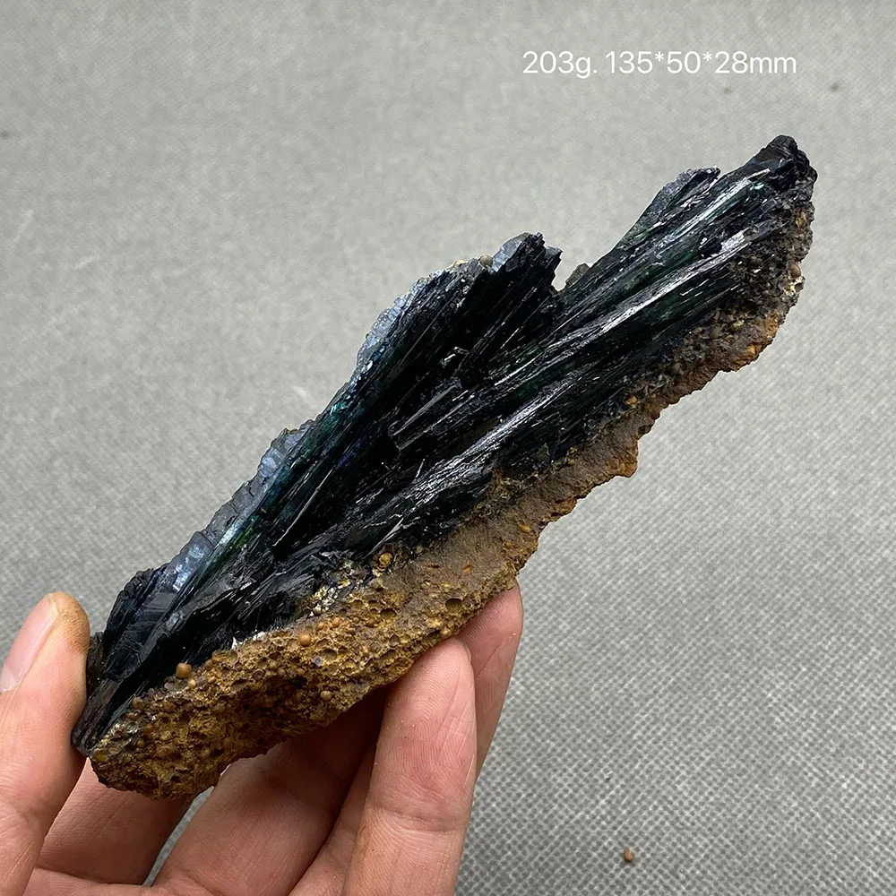 100% natural rare Brazil Vivianite （Blue ironearth） mineral specimen stones and crystals healing crystals quartz
