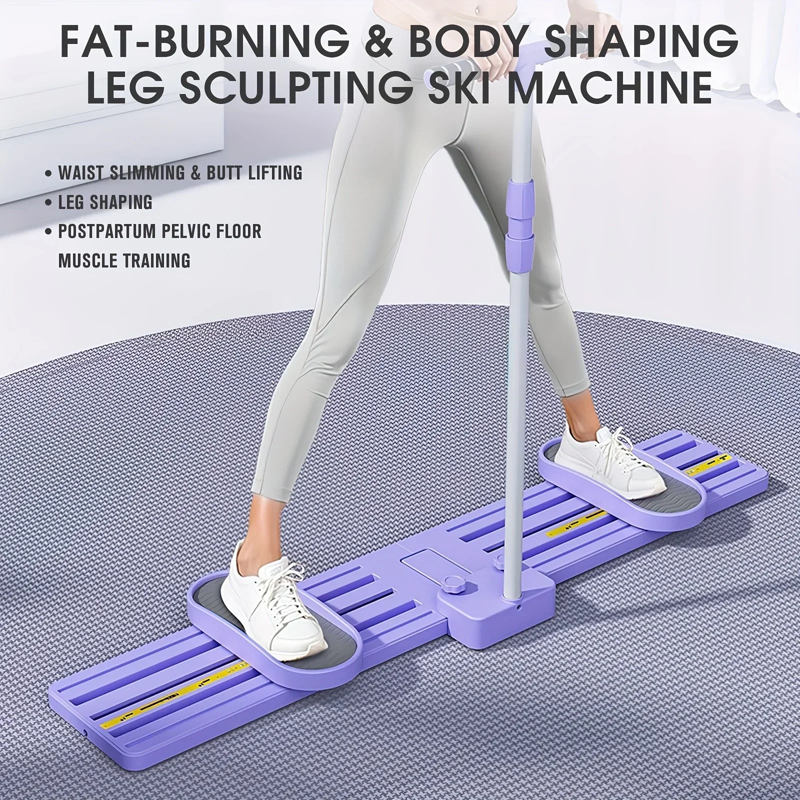 

Ski machine - full body fitness equipment, suitable for hip, leg, and waist training. Adjustable resistance, detachable