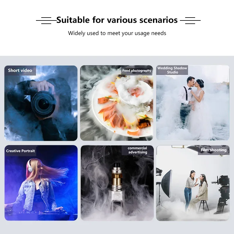 NiceFoto Fog-101 Portable Hand-Held Fog Machine Dry ice Smoke Effect Powerful Photography Smoke Machine for Film Productions