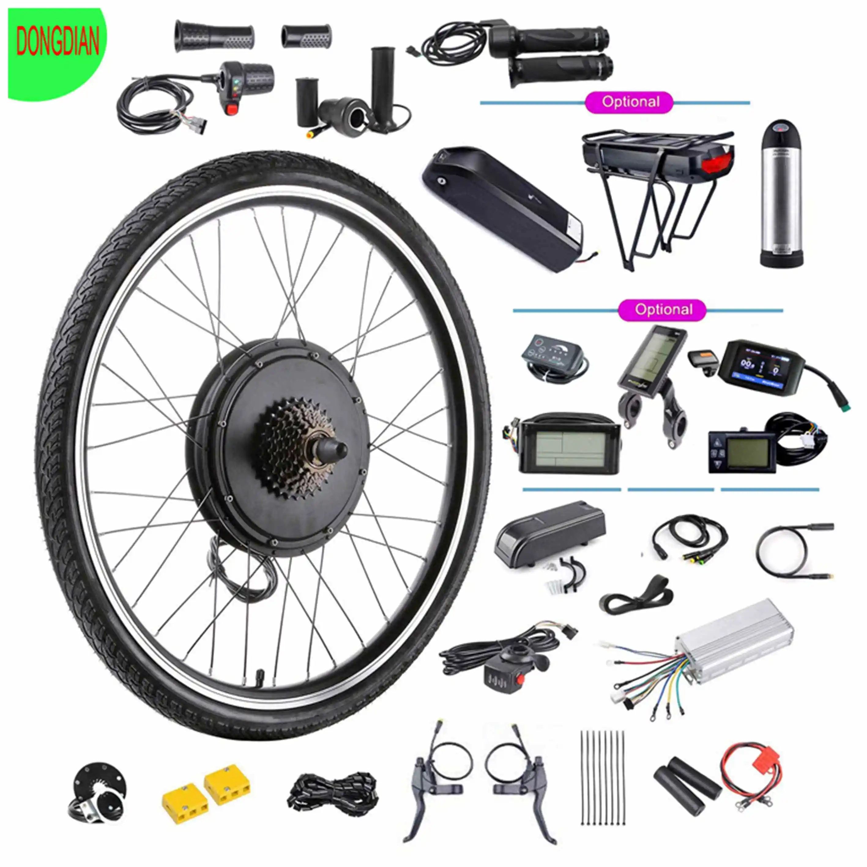 48-V-Lithiumbatterie-Ebike-Umrüstsatz 1000 W/1500 W Elektrofahrrad-Kit Andere + Elektro + Fahrrad + Teile