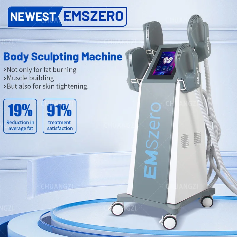 

2024 EMSZERO Neo 6500W hi-emt MUSCLE Sculpt Machine 4 pcs Handles With Pelvic Stimulation Pads Optional EMSzero