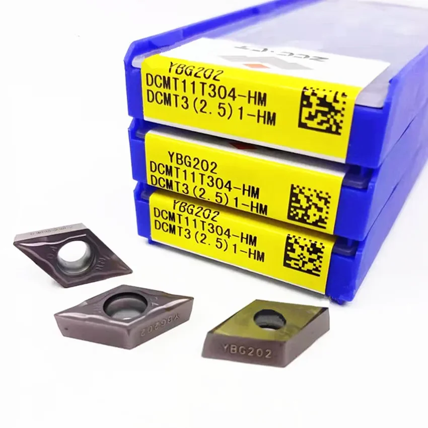 

DCMT11T304-HM YBG202/DCMT11T308-HM YBG202/DCMT11T304-HM YBM251/DCMT11T308-HM YBM251 ZCC.CT Твердосплавные пластины с ЧПУ 10 шт./кор.