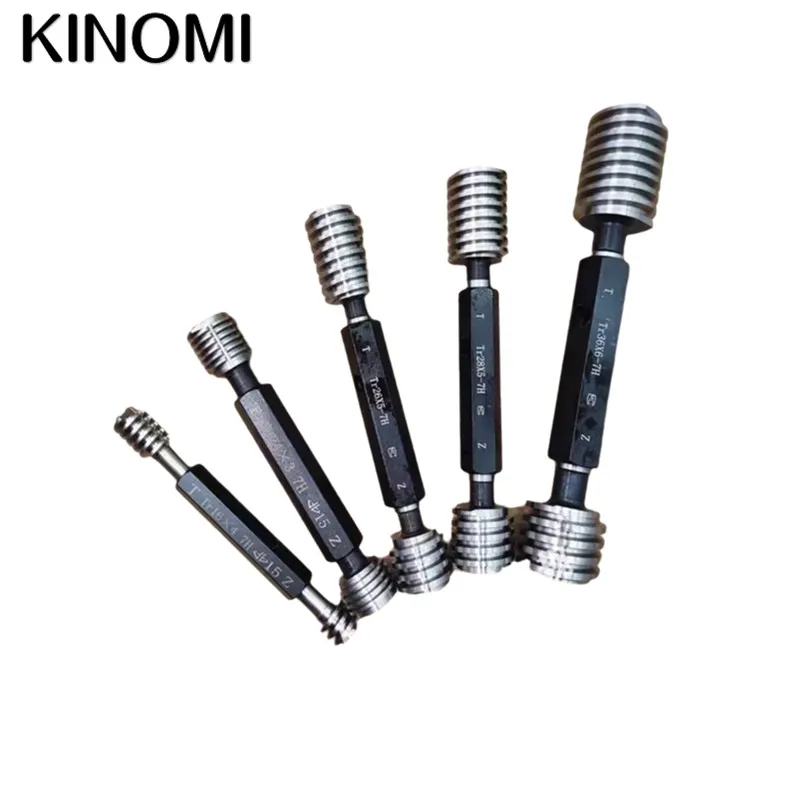 T Type Screw Thread Plug Tr22 Tr24 Tr26 Tr28 Tr30 Tr32 Tr34 Tr36 GO NOGO Precision Trapezoidal Measuring Instruments Tools