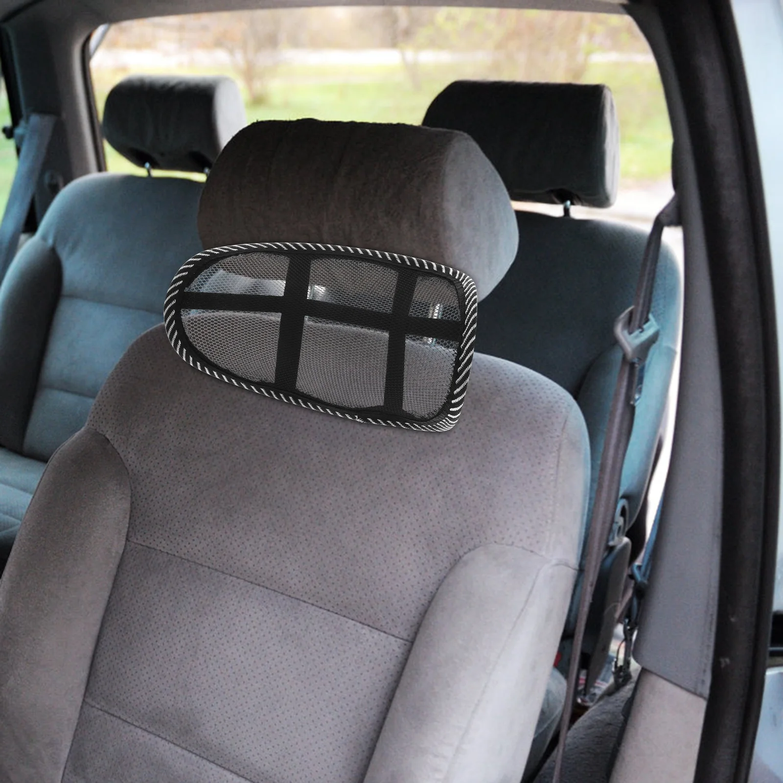 

Car Headrest Mesh Pillow Breathable Neck Support Pillow for Car Seat Driving Cooler Accessories Driving Seat Neck Support