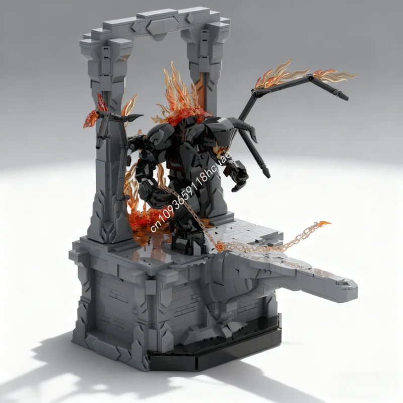 2375 قطعة MOC Balrog Durin S Bane نموذج اللبنات هدية الكريسماس العمارة اللعب تجميع لتقوم بها بنفسك فكرة التعليم الطوب الاطفال #1