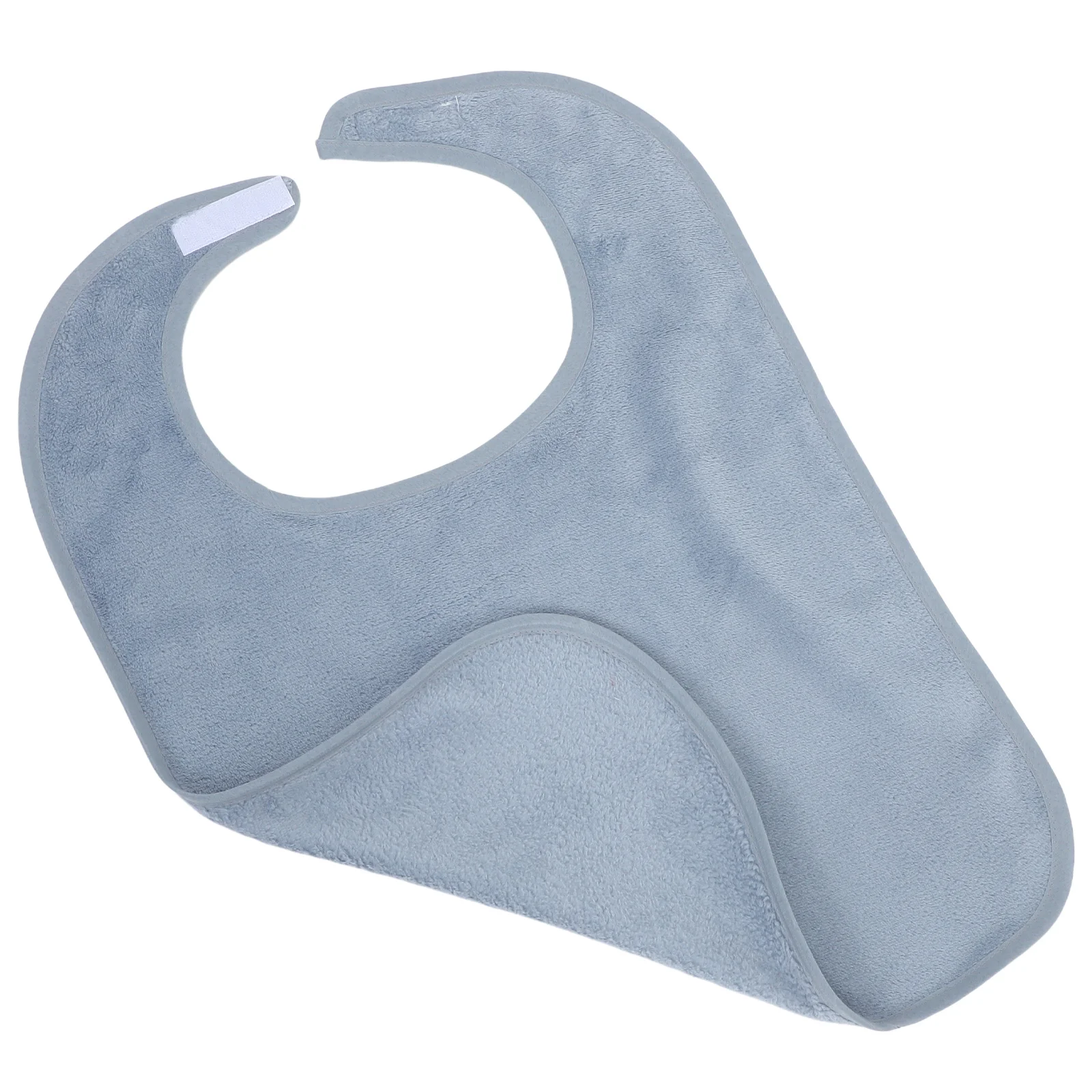 

Reusable Polyester Adult Bib Soft Warm Waterproof Oilproof Dual-Sided Bib for Elderly Disabled Men Women Dining Clothing