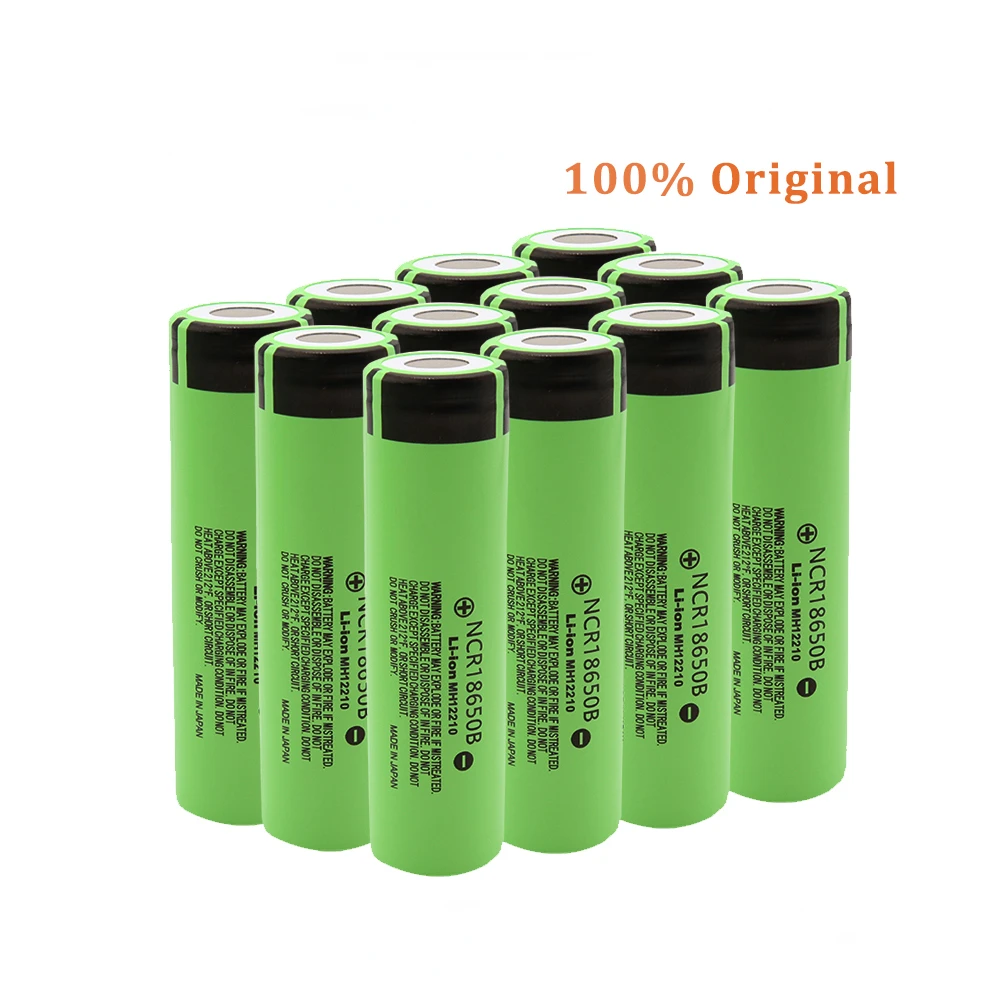 1-50PCS NCR18650B Actual Capacity Original 18650 Battery 3.7V 3400mah Lithium Rechargeable Batteries 18650 Cells Li-ion Bateria