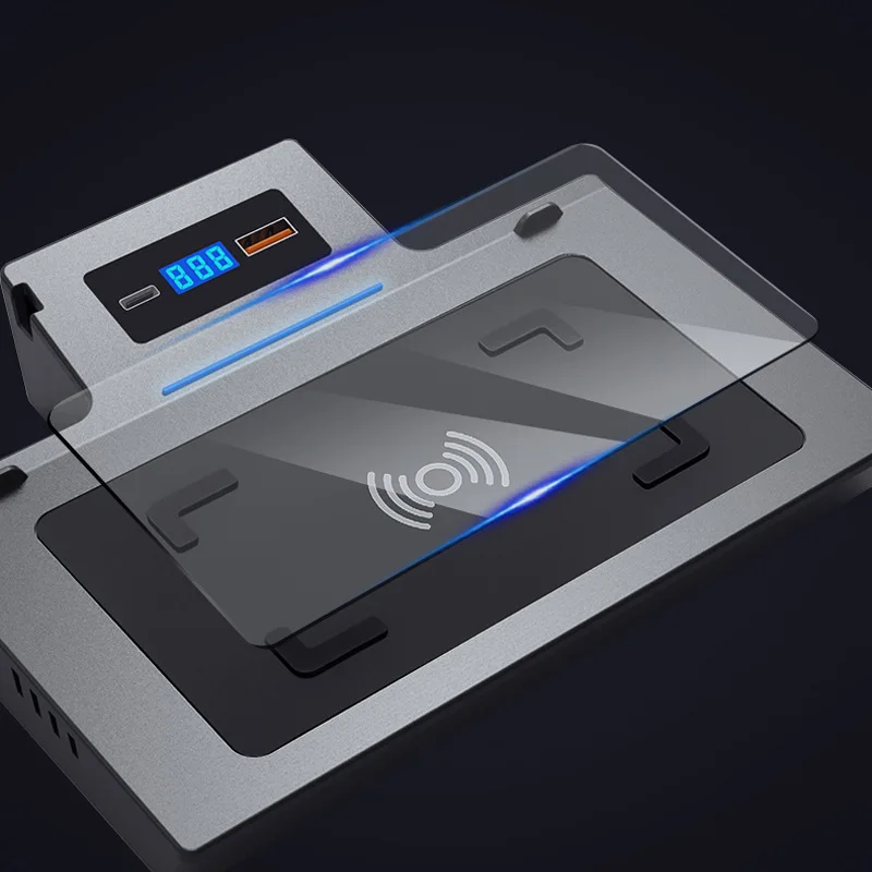 For Mercedes A-Class W177 15W Wireless Charger Fast Charging Mount 15W Fast Wireless Charger Real-time Voltage Monitor