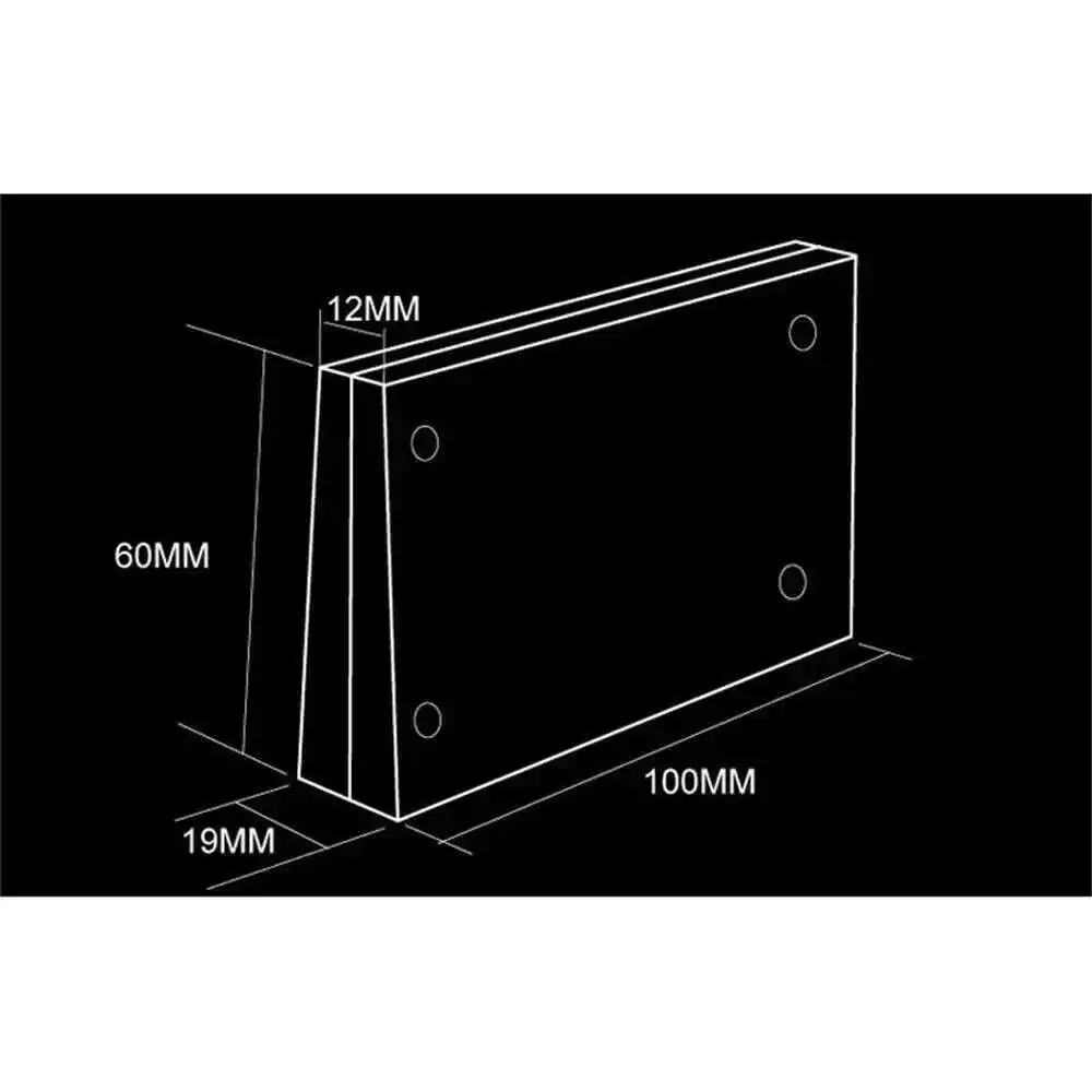 10pcs Acrylic Trapezoidal Block Photo Frame Price Tag Sign Label Paper List Clip Magnetic Name Card Display Rack