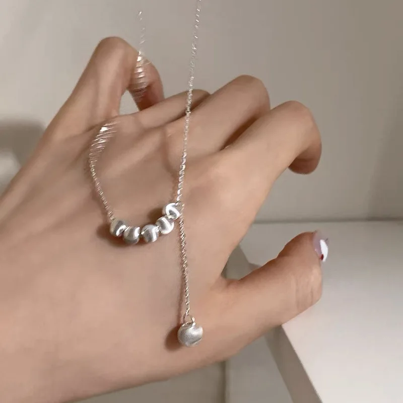 

925 Sterling Silver Cat's Eye Small Ball Pendant, Simple Necklace Ring Bracelet, Exquisite Light Luxury Collarbone Chain