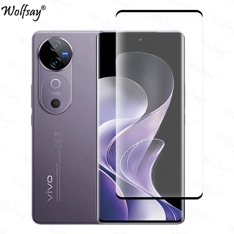 Full Cover Tempered Glass For Vivo V40 Screen Protector For Vivo V40 V 40 5G Camera Lens Film Glass For Vivo V40 Glass 6.78 inch