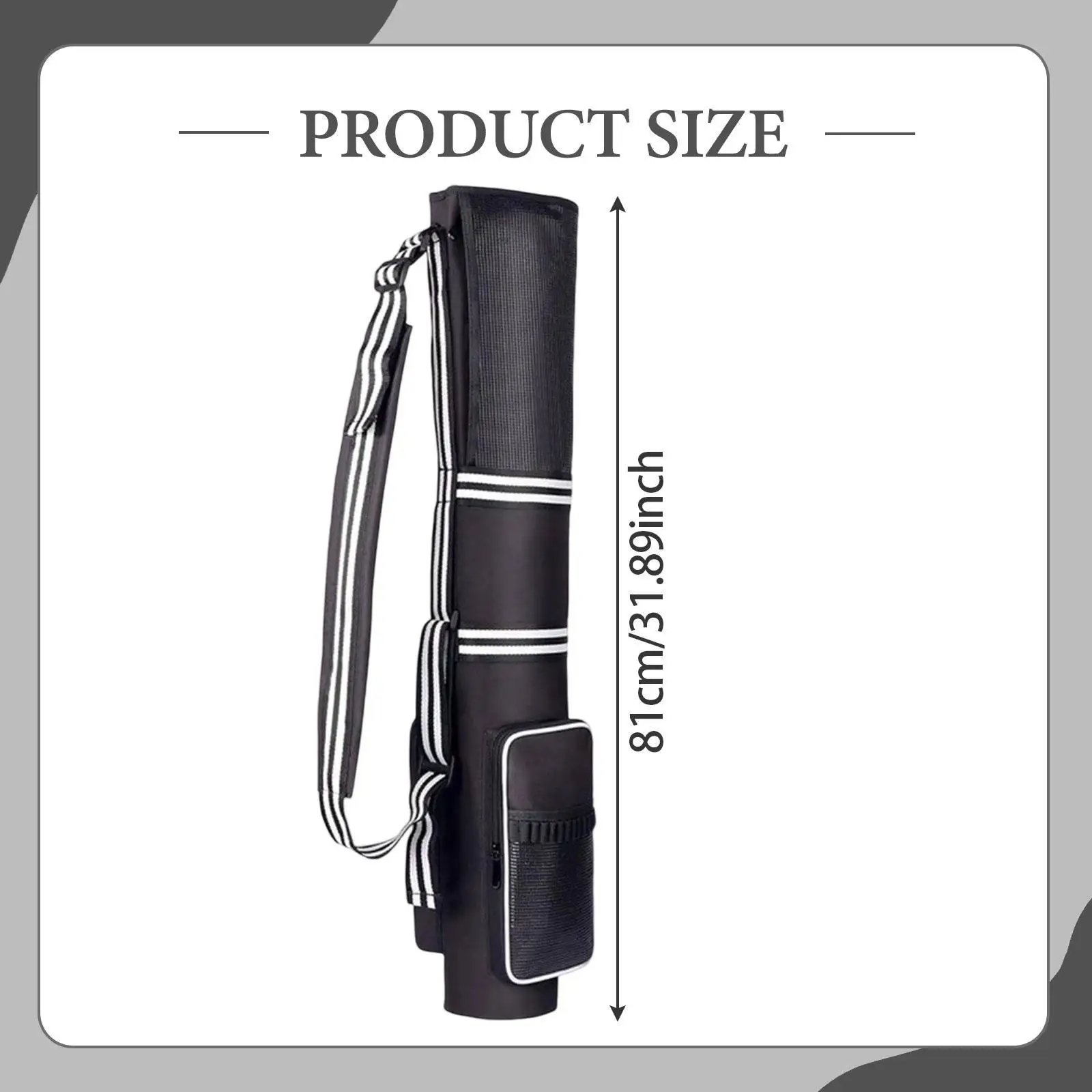 

Sturdy Golf Travel Case with Shoulder Strap Portable Oxford Cloth Carrier Bag Multi Pocket Organization for Course Practice