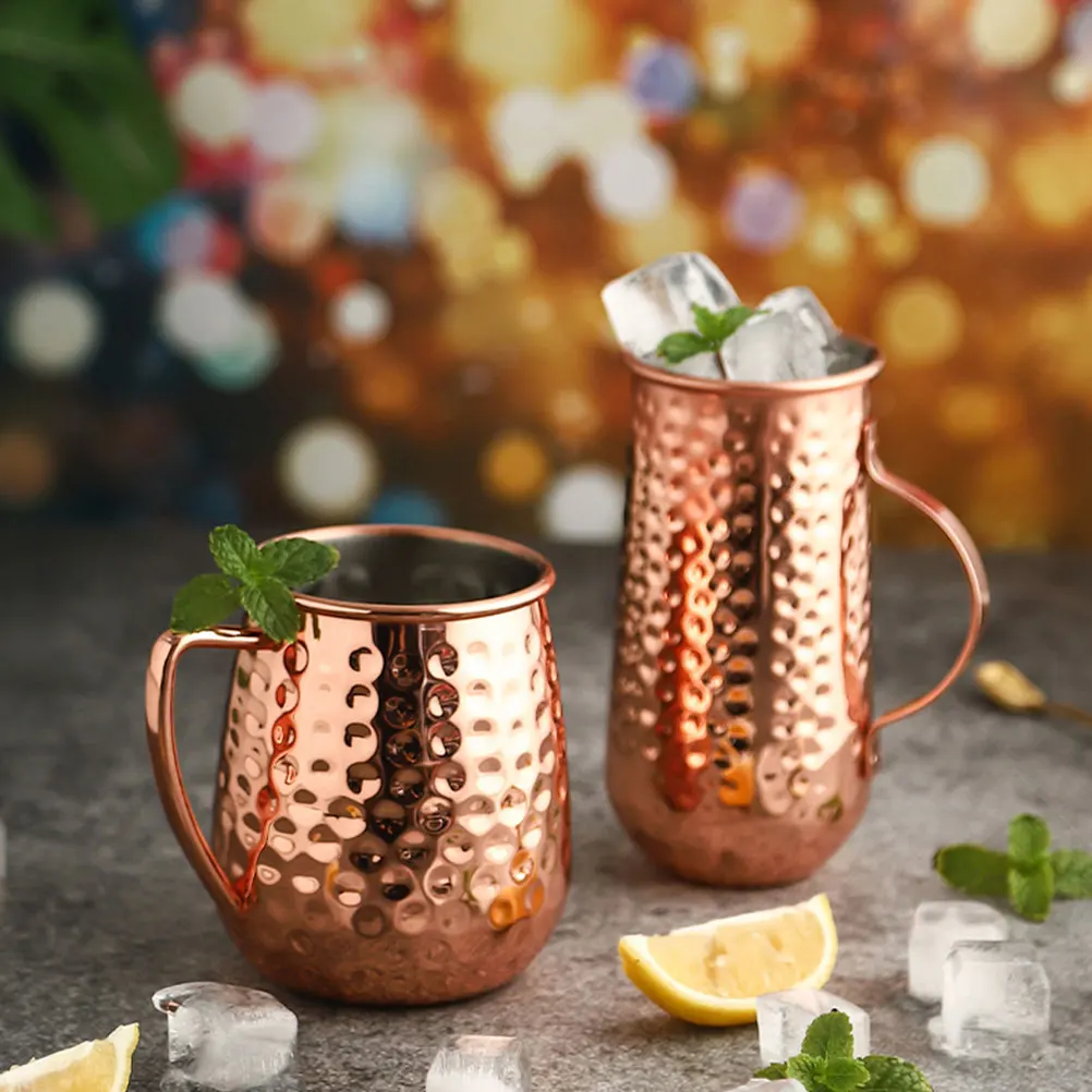 

Hammer Texture Stainless Steel Mug Metal Cup Cocktail Beer Tumbler Glass Drinkware for Home Office Bar Restaurant