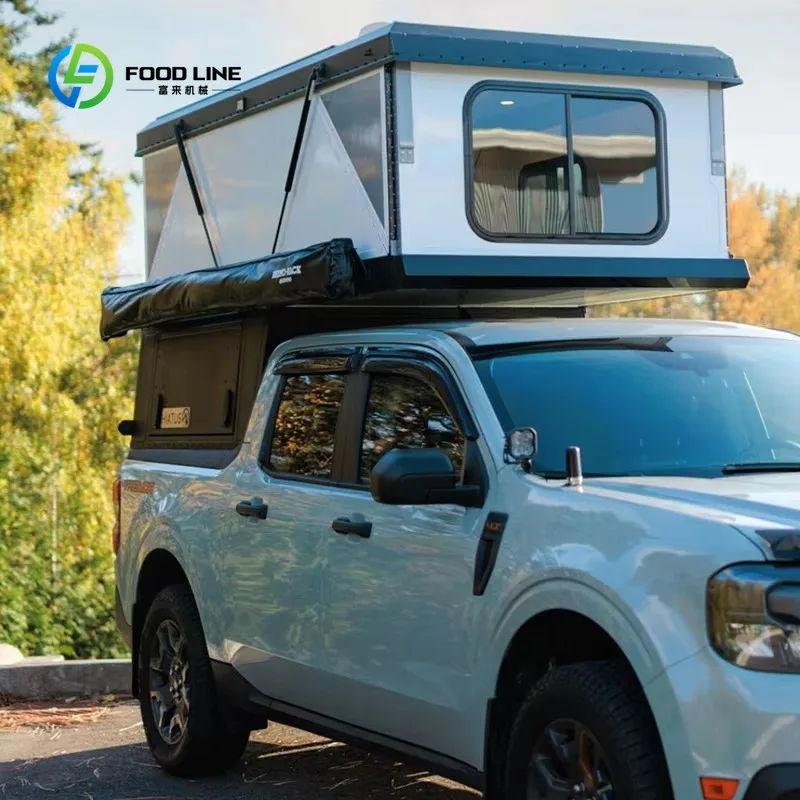 Customized New Style Aluminum Pickup Truck Roof Top Tent Hardtop Camper Topper Canopy
