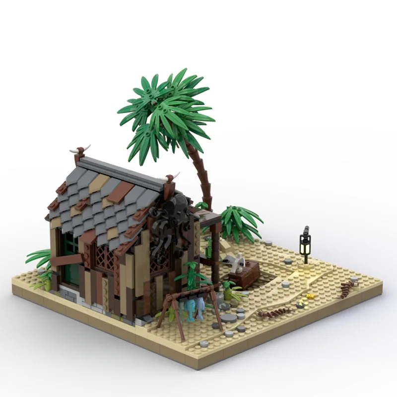 920 パーツモデルビルディングブロック漁師の小屋キットブロックセルフロックレンガ誕生日クリスマスホリデーギフト MOC- 118146