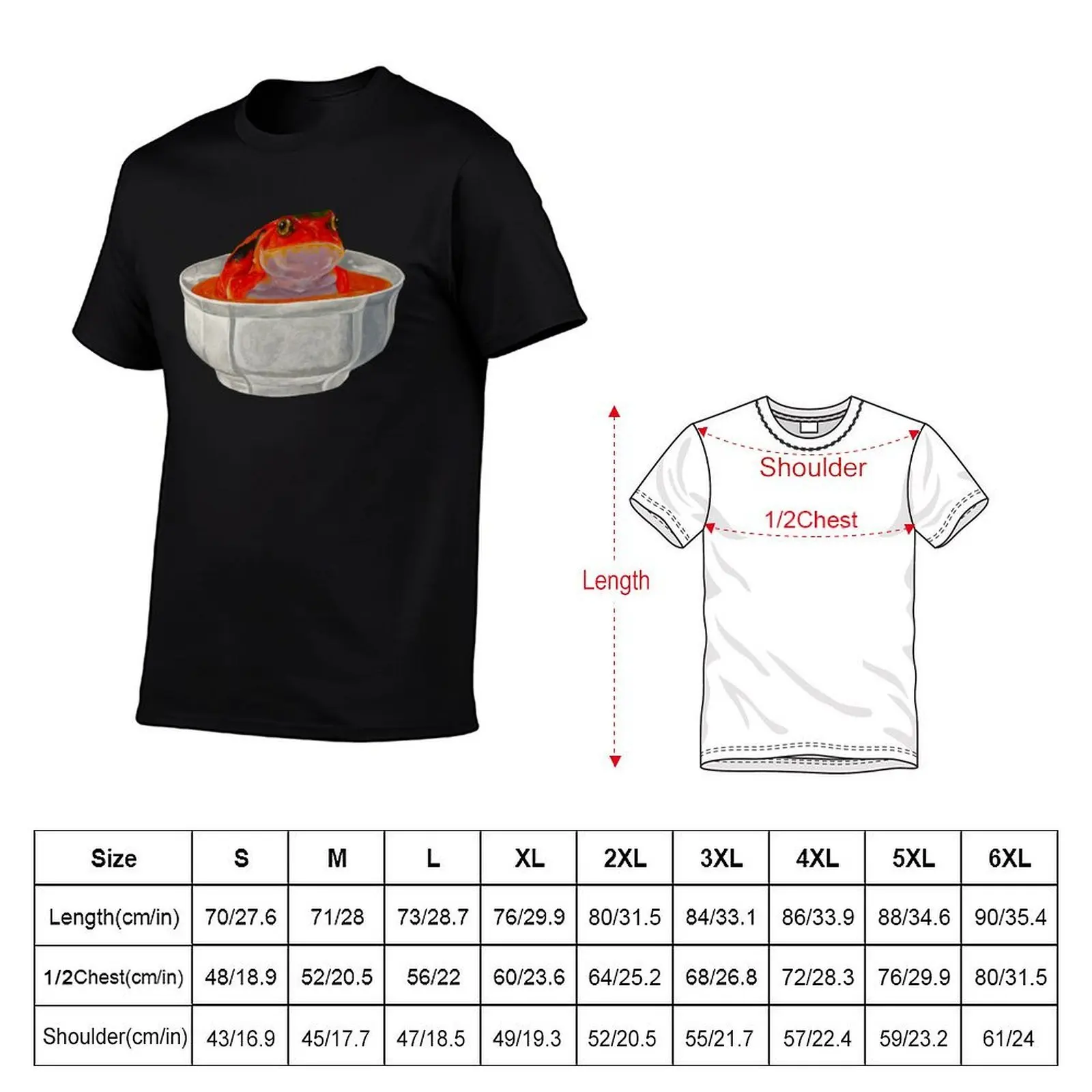 Tomato frog soup T-Shirt t shirts for man slim fit printed t shirts for man anime tshirt T-shirt